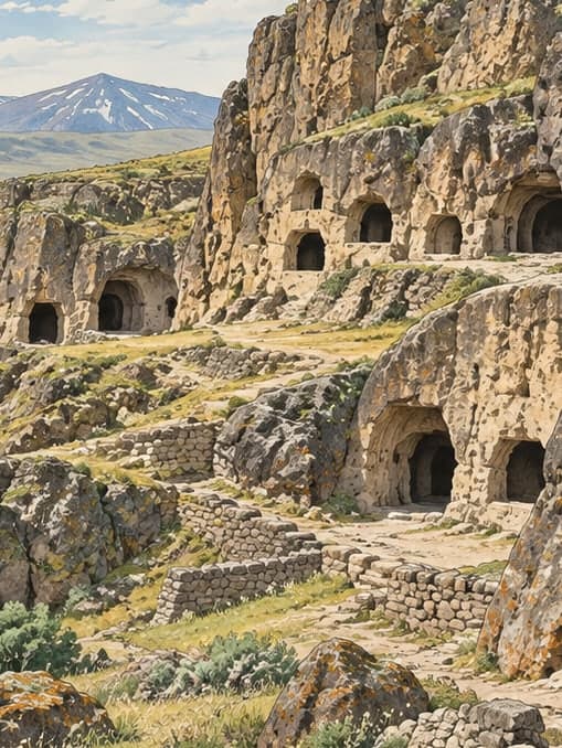Illustration of Mağaralar, Kars