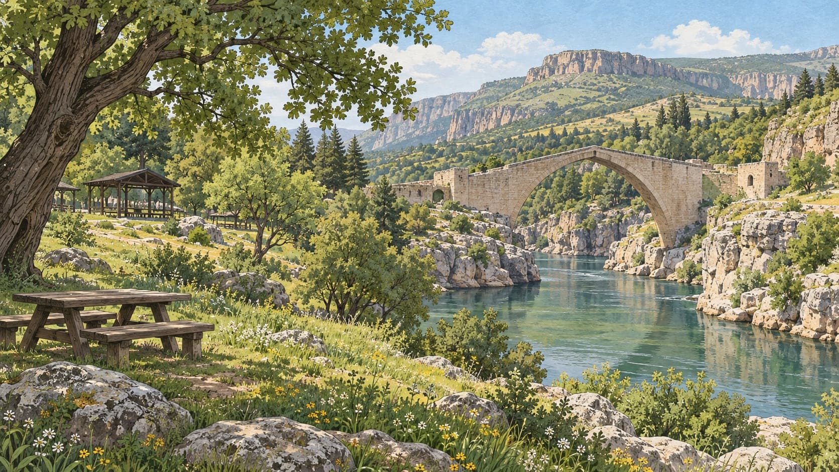 Illustration of Malabadi Nature Park, Batman