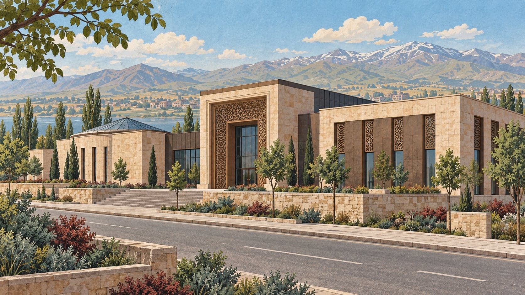 Illustration of Malazgirt Museum, Muş