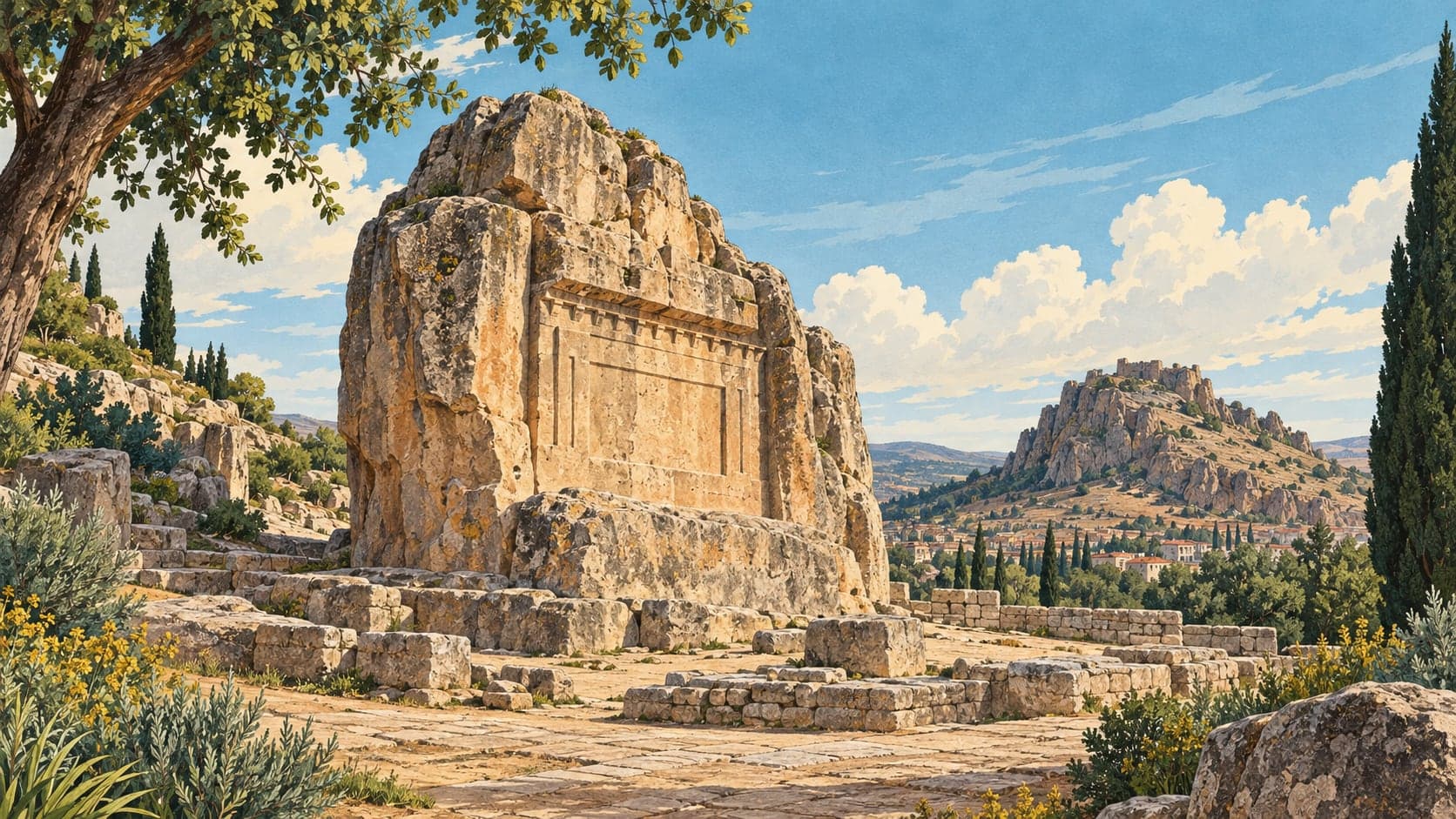 Illustration of Maltaş Frig Monument, Afyonkarahisar