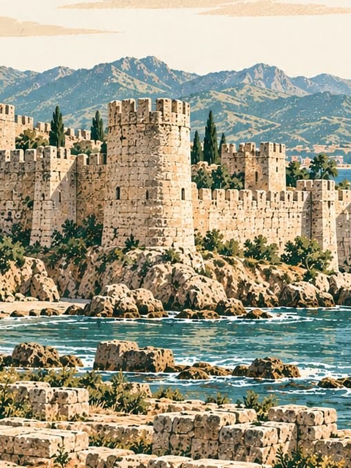 Illustration of Mamure Kalesi, Mersin