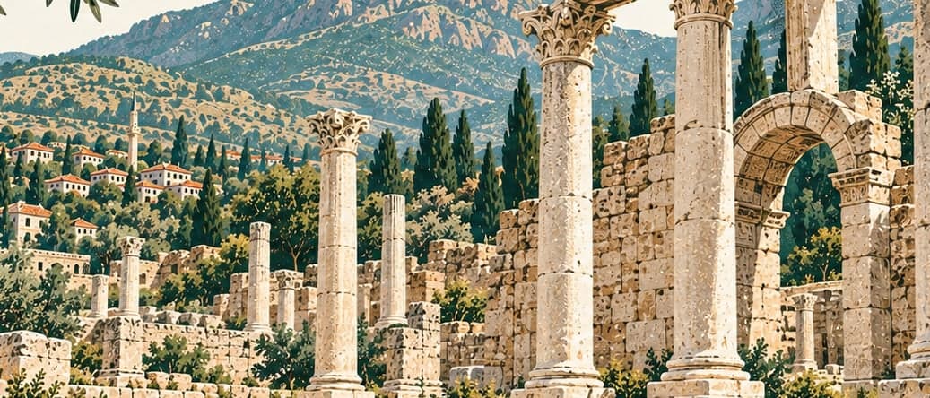 Illustration of Manisa Alaşehir Archaeological Site (philadelphia), Manisa