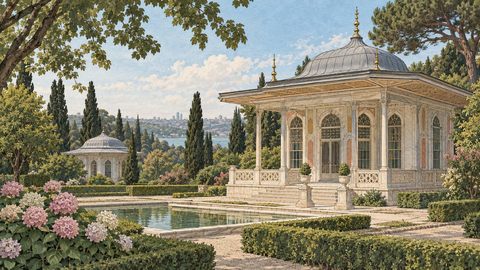 Illustration of Maslak Kasırları, İstanbul