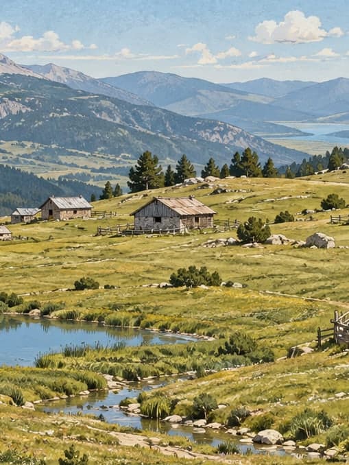 Illustration of Melikler Plateau, Isparta