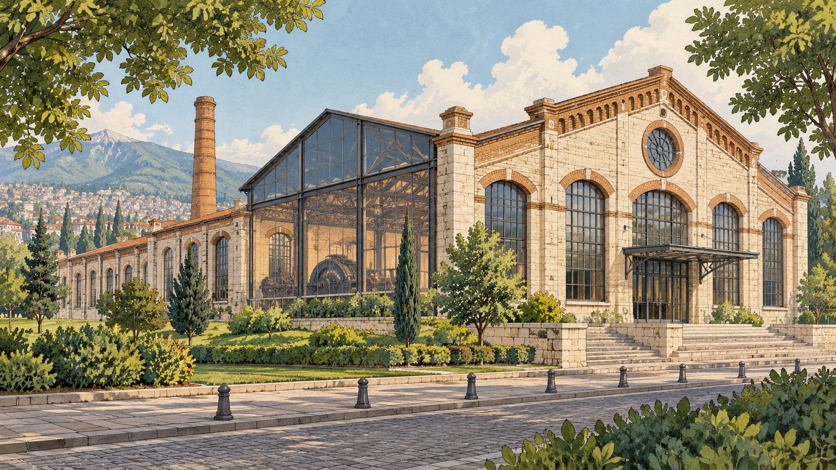 Illustration of Merinos Energy Museum, Bursa