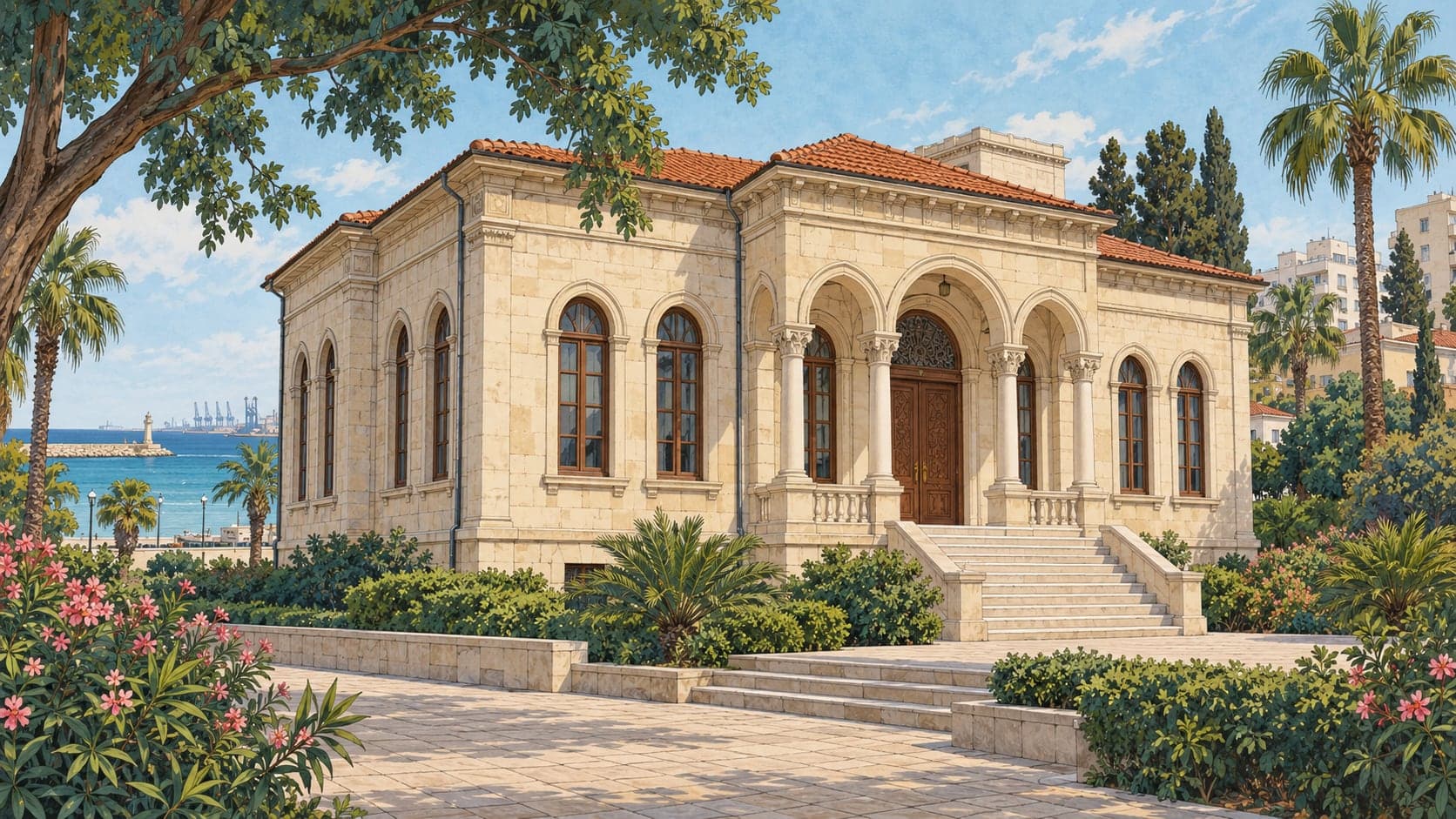 Illustration of Mersin Fine Arts Gallery, Mersin