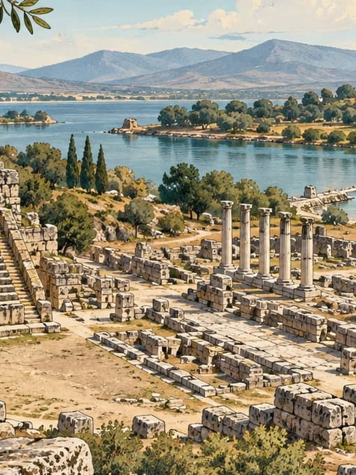 Illustration of Miletus Archaeological Site, Aydın