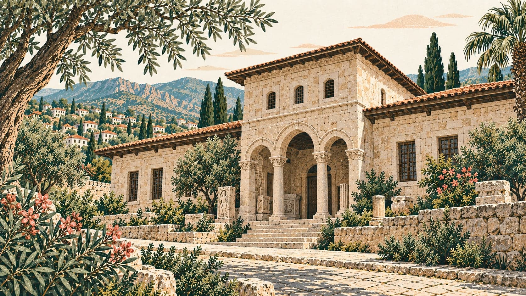 Illustration of Muğla Museum, Muğla