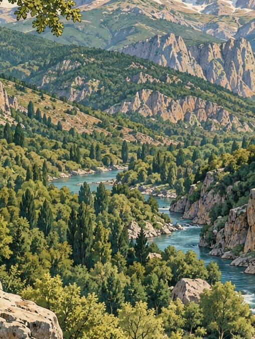 Illustration of Munzur Valley National Park, Tunceli