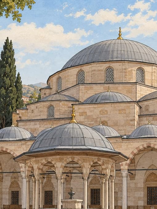 Illustration of Muradi Rabi Great Mosque, Çorum