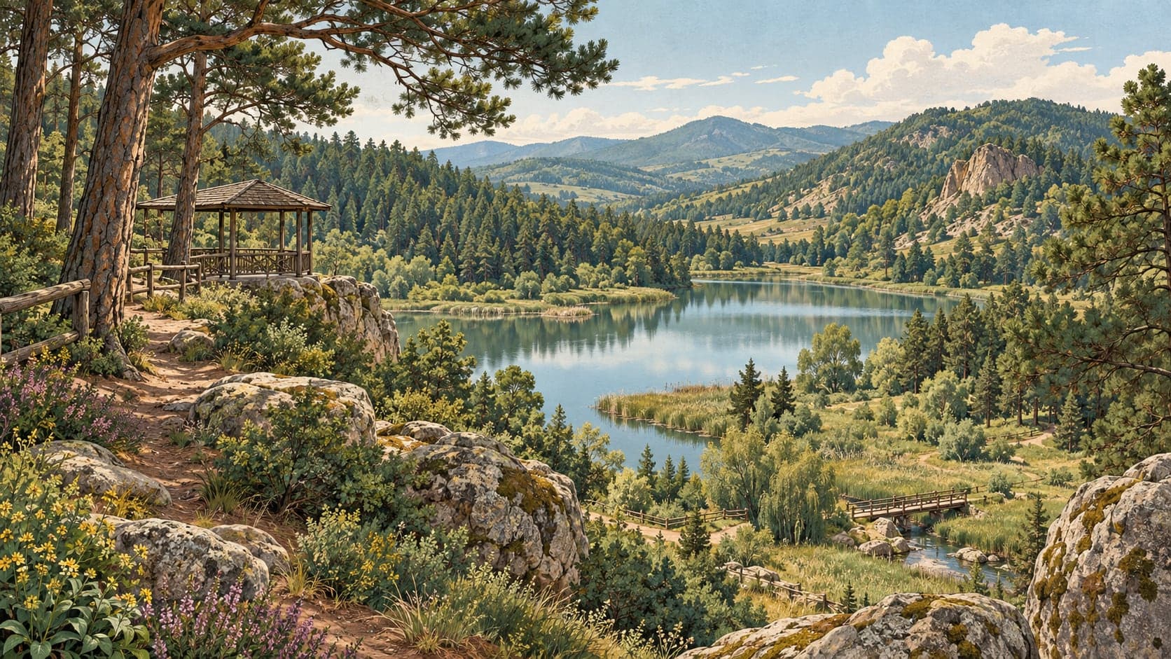 Illustration of Musaözü Nature Park, Eskişehir