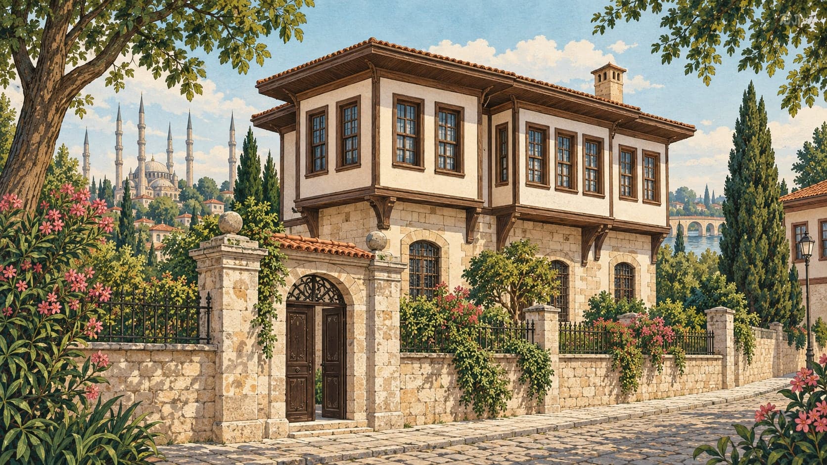 Illustration of Necmi İğe House Ethnography Museum, Edirne