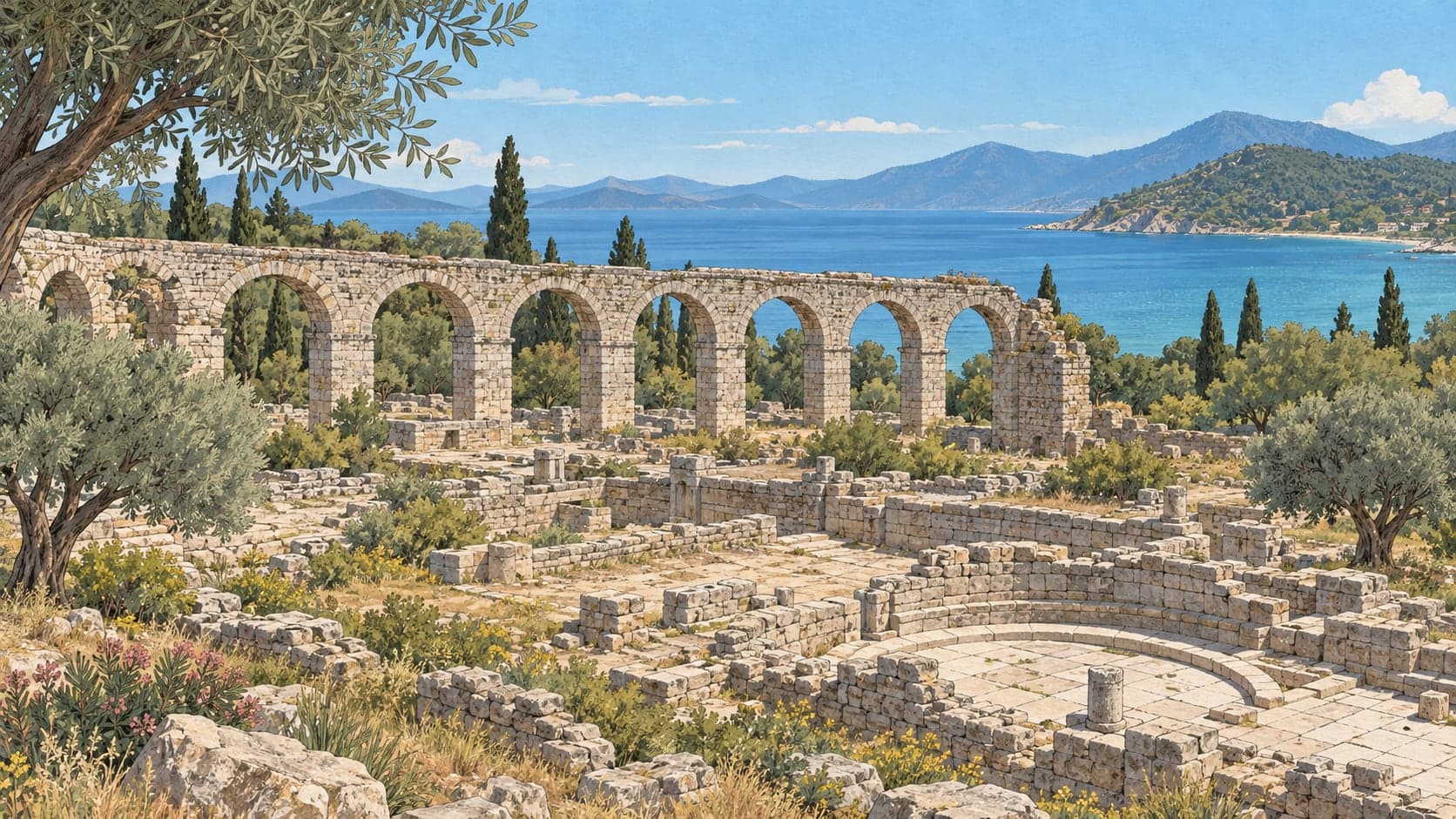 Illustration of Ören (keramos), Muğla