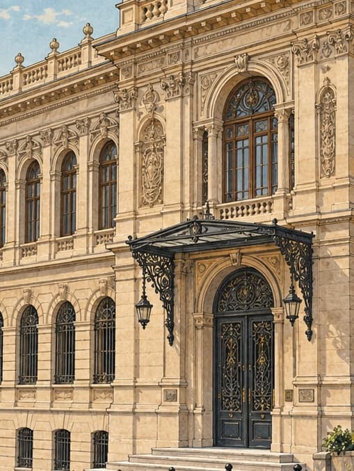 Illustration of Ottoman Bank Museum, İstanbul