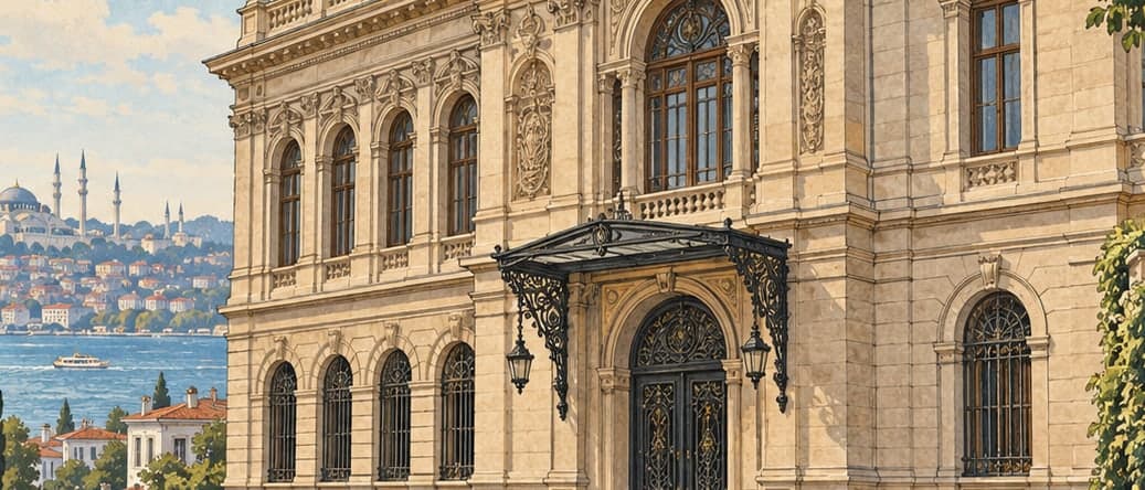 Illustration of Ottoman Bank Museum, İstanbul