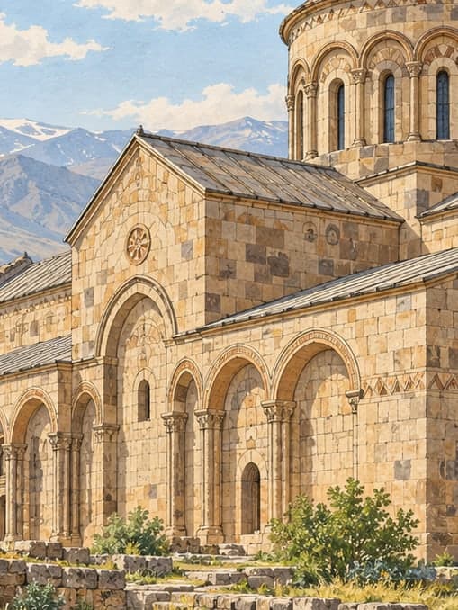 Illustration of Öşvank Church, Erzurum