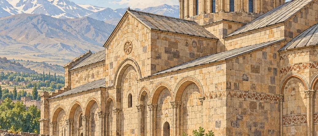 Illustration of Öşvank Church, Erzurum