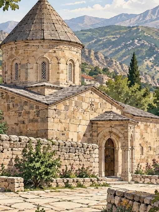 Illustration of Ovacık Ziyaret Village, Tunceli