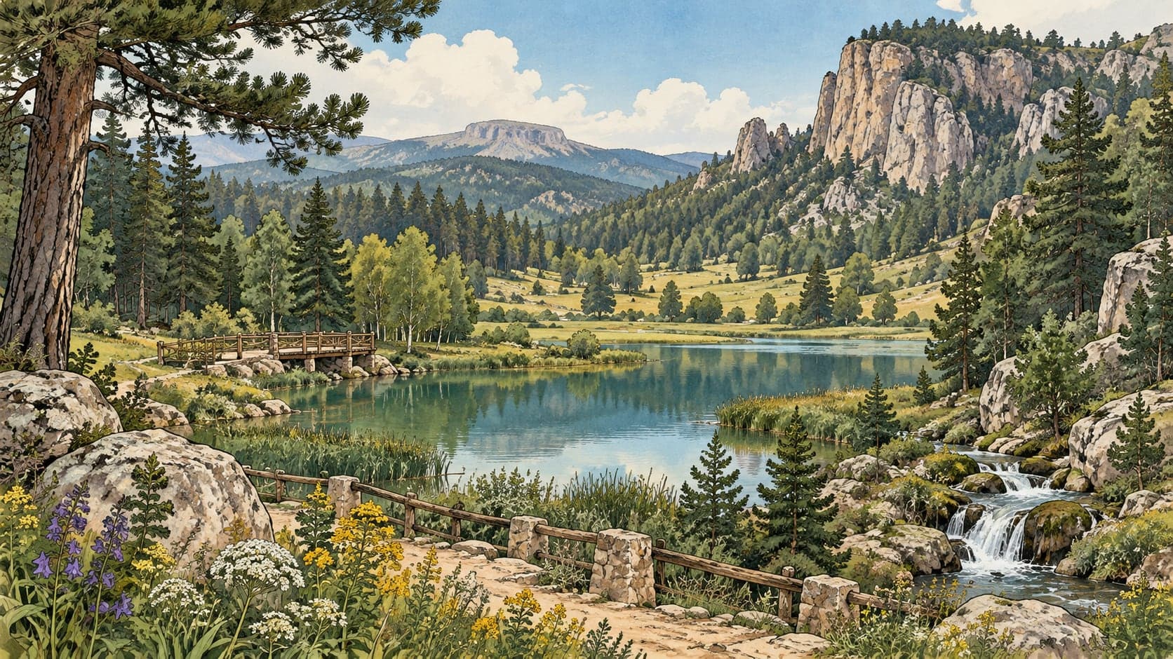 Illustration of Oymalık Nature Park, Sivas