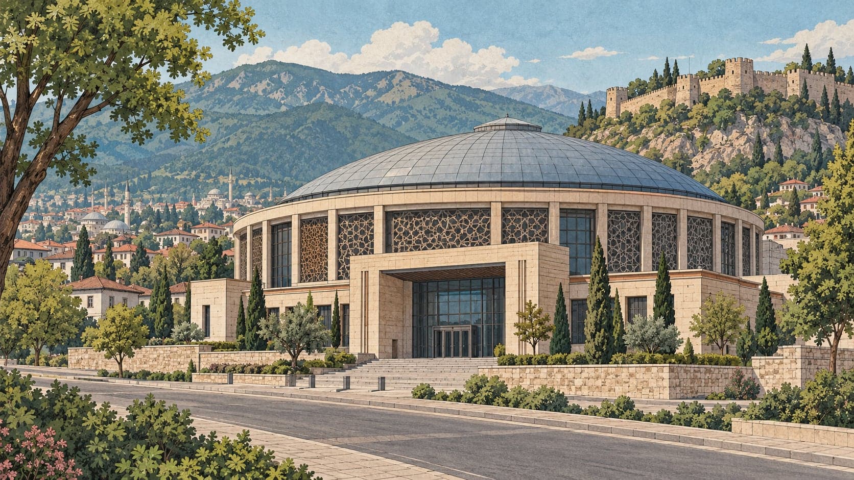 Illustration of Panorama 1326 Bursa Conquest Museum, Bursa