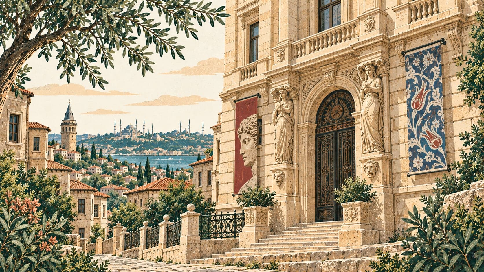 Illustration of Pera Müzesi, İstanbul