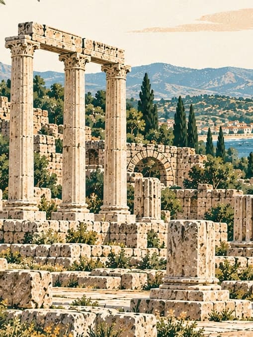 Illustration of Perinthos Ancient City, Tekirdağ