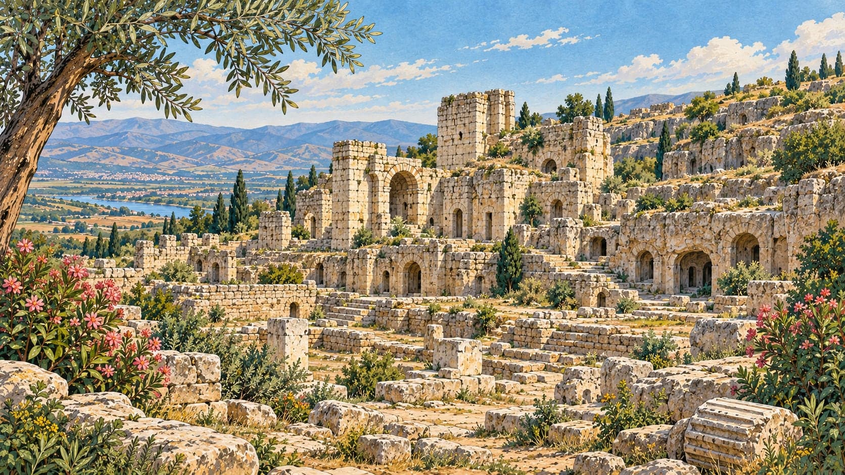 Perre Antik Kent çizimi, Adıyaman