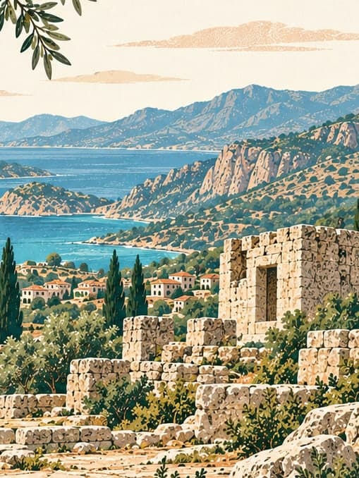 Illustration of Phellos Ancient City, Antalya