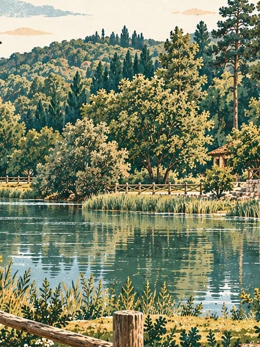 Illustration of Polonezköy Nature Park, İstanbul