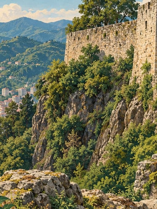 Illustration of Rize Castle, Rize