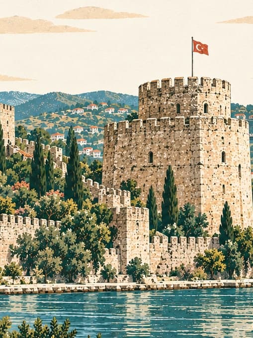 Illustration of Rumeli Hisarı, İstanbul