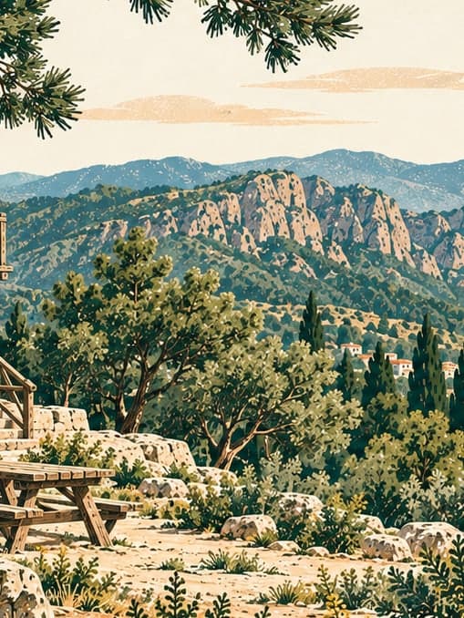 Illustration of Şahin Tepesi Tabiat Parkı, Hatay