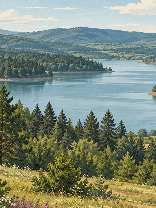 Illustration of Şamlar Nature Park, İstanbul