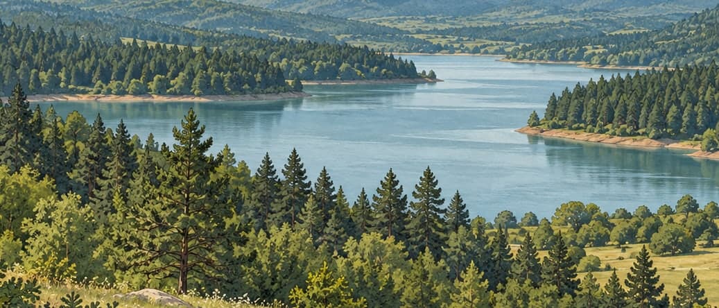 Illustration of Şamlar Nature Park, İstanbul