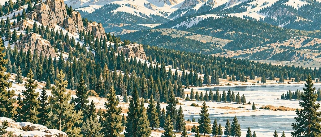Illustration of Sarıkamış-Allahuekber Mountains National Park, Kars