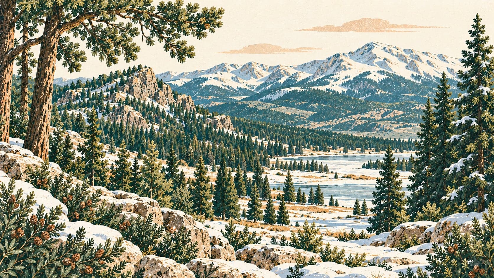 Illustration of Sarıkamış-Allahuekber Mountains National Park, Kars