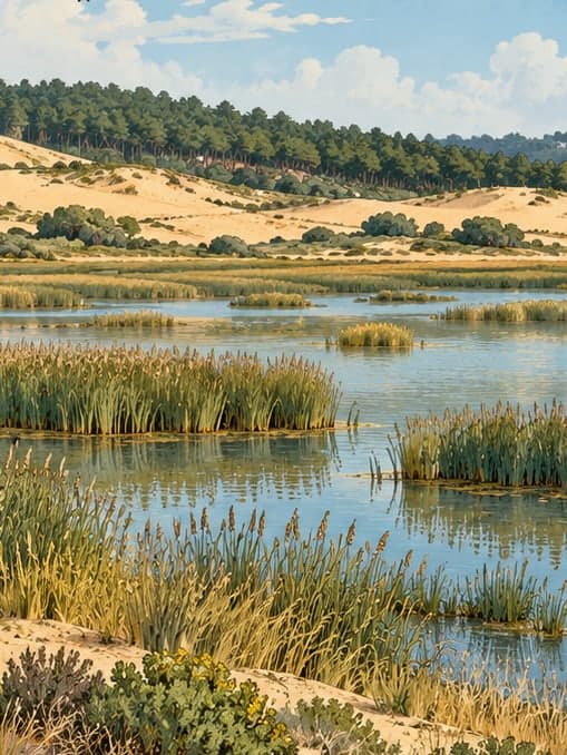 Illustration of Sarıkum Nature Conservation Area, Sinop