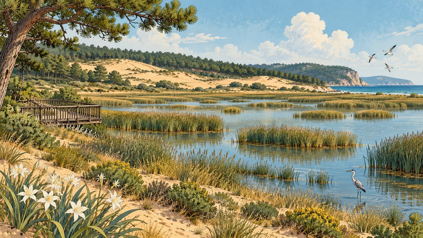 Illustration of Sarıkum Nature Conservation Area, Sinop