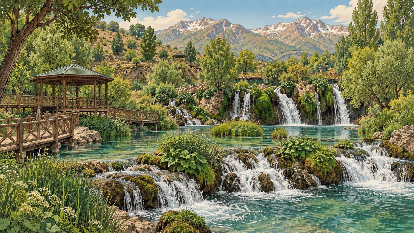Sazlıkbaşı Nature Park çizimi, Muş