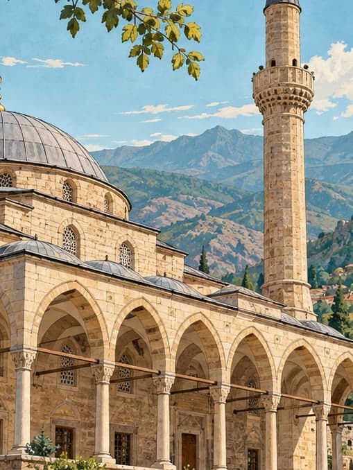 Illustration of Şebinkarahisar Behramşah Mosque, Giresun