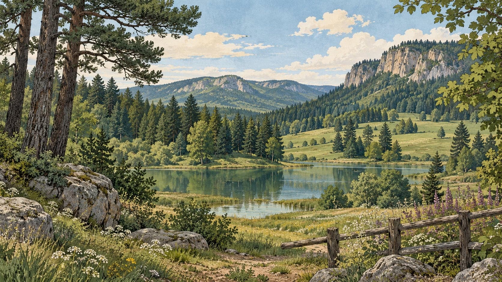 Illustration of Şehit Şerifebacı Nature Park, Kastamonu