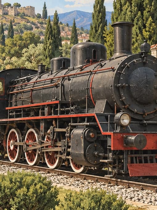 Illustration of Selçuk Çamlık Open Air Steam Locomotive Museum, İzmir