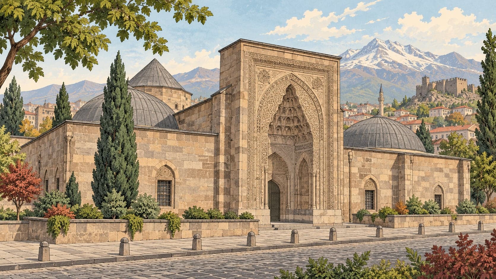 Illustration of Seljuk Civilization Museum (Gevher Nesibe Museum of Medical History), Kayseri