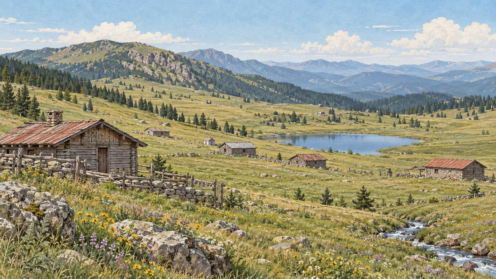 Illustration of Selemen Plateau, Tokat
