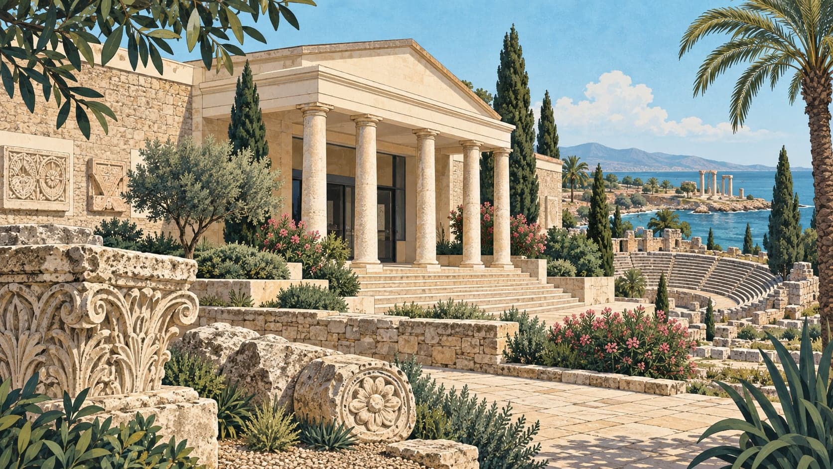 Illustration of Side Arif Müfid Mansel Archaeological Museum, Antalya