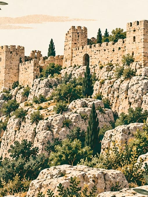 Illustration of Silifke Castle, Mersin