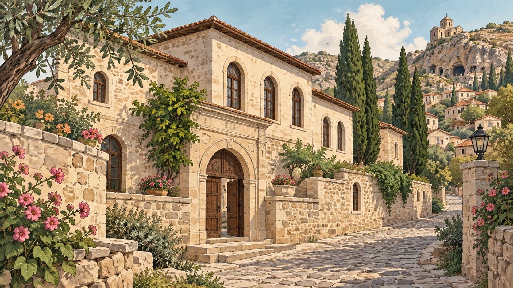 Illustration of Sille Museum, Konya