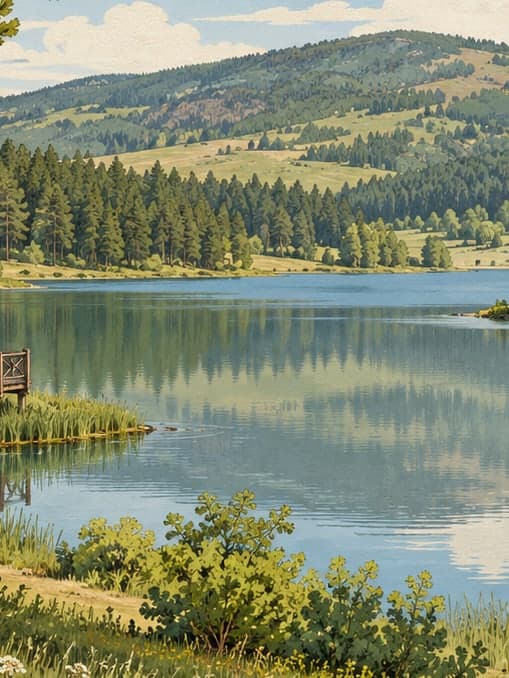Illustration of Sorgun Pond Nature Park, Ankara