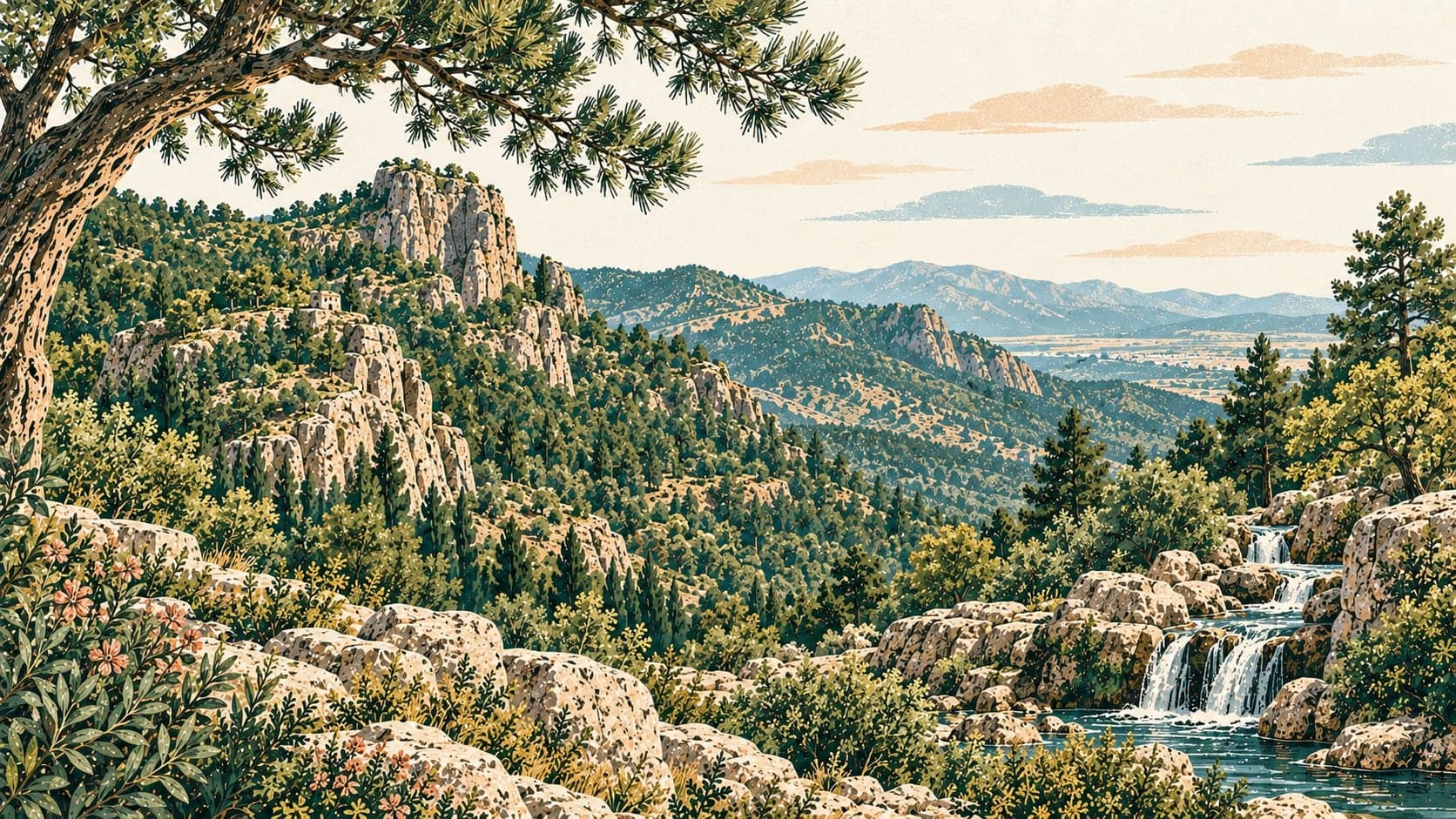Illustration of Spil Dağı Milli Parkı, Manisa