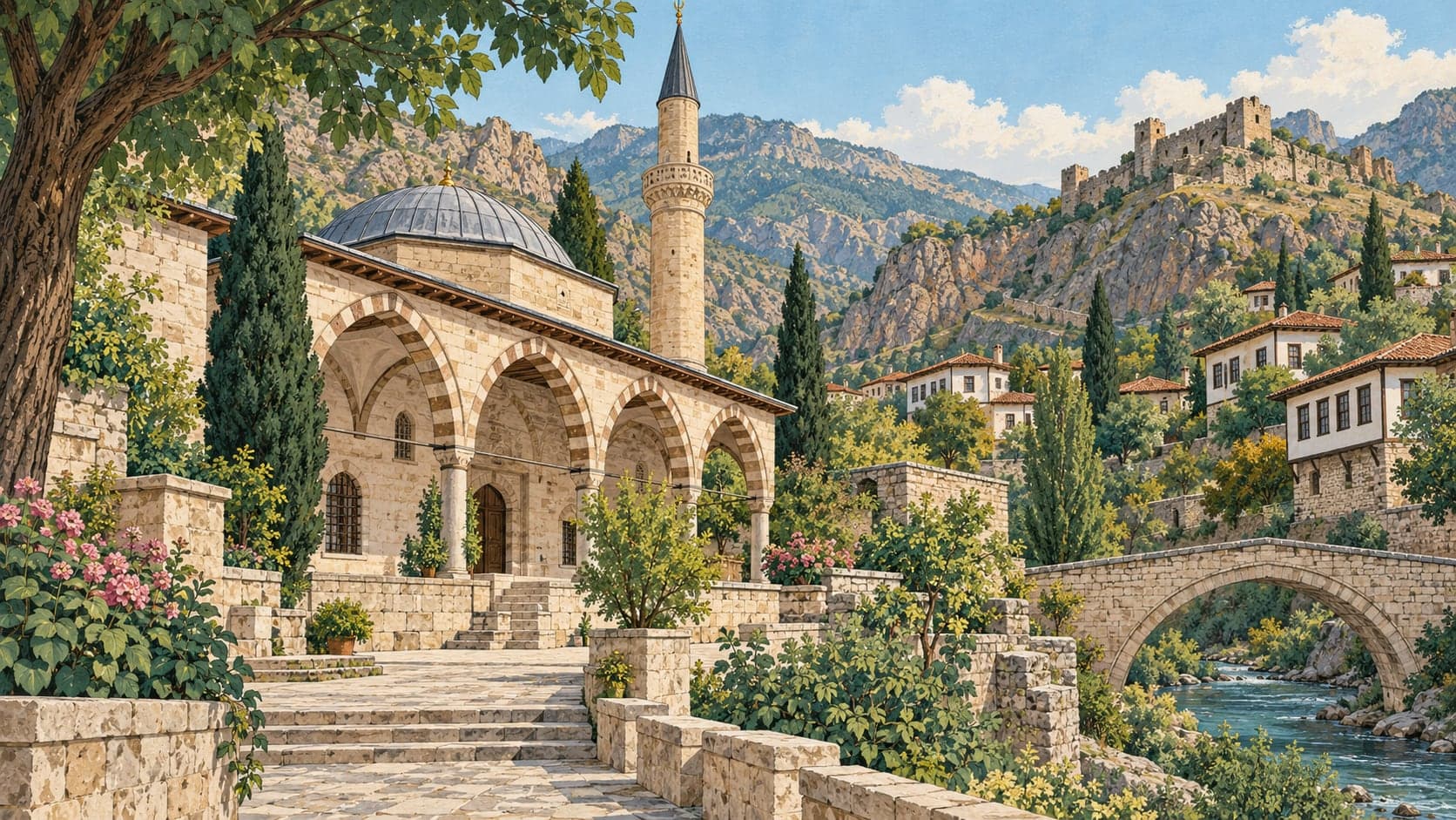 Illustration of Süleymaniye Mahallesi / Eski Gümüşhane, Gümüşhane